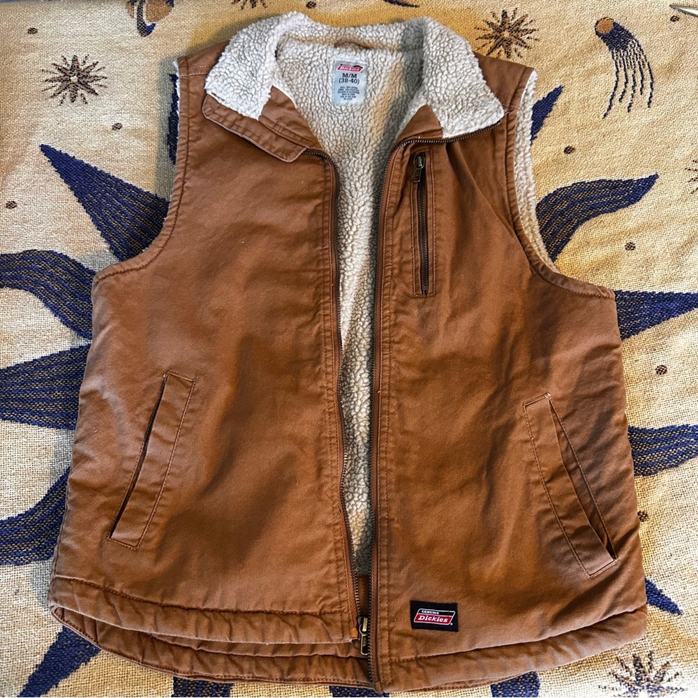 Dickies Tan Fleece-Lined Vest